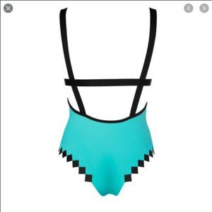 Maison Pixel Meeseeks Teal Pixel Swimsuit